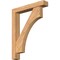 Ekena Millwork Westlake Block Smooth Bracket w/ Offset Brace, Western Red Cedar, 5 1/2"W x 32"D x 40"H BKT0604X32X40WTL05SWR - alternate 1